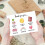 Foldable graduation greeting card with message and blessings 1