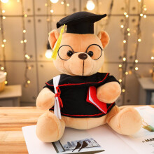 Graduation Teddy Bear Plush with Doctor Cap and Gown