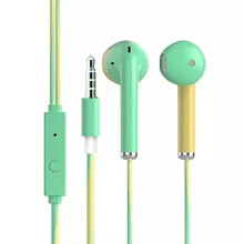3.5mm Wired Earphones HiFi Sound Mic Ergonomic In-Ear 1 Pair