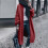Damen-Strickjacke in Burgunderrot, einfarbig, Oversize-Schnitt 2