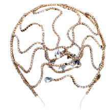 Medusa Headband Snake Design Rhinestone Crystal Bridal
