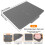 Tapete de silicone para secar louça, 61 x 48 cm, com borda abaulada. 1