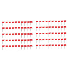 100 Flag Shape Map Pins Cork Notice Board Drawing Pins Push Pin Red