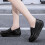 Γυναικεία ελαφριά slip-on παπούτσια πεζοπορίας σε μαύρο χρώμα, 1 ζευγάρι 4