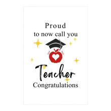 Foldable Graduation Greeting Card 17.6x12.5 cm folded