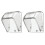 Waterproof Doorbell Cover Transparent 2 pcs 1