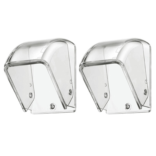 Waterproof Doorbell Cover Transparent 2 pcs