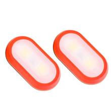 Red ABS LED clip light waterproof for night running
