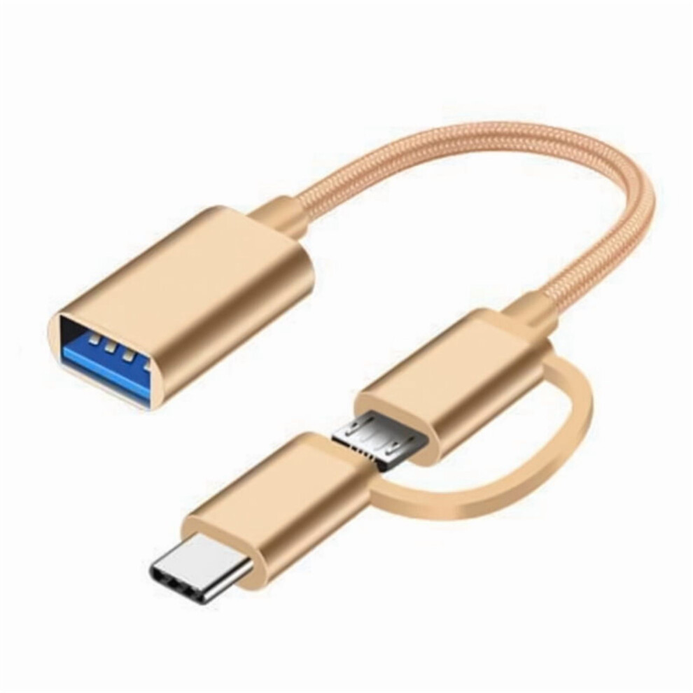 Usb-C/Micro Usb To Usb Adapter Cable 480Mbps 971050320724