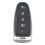 Car Smart Remote Key 433MHz 5 Button for Ford Focus Edge 1