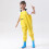 Kids Chest Waders Waterproof Unisex Rain Boots Yellow Size 8