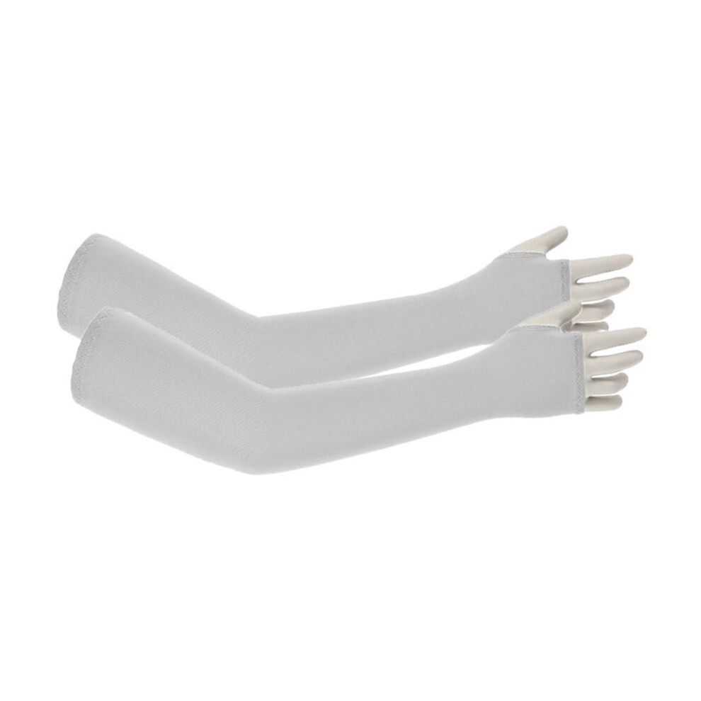 Kids' UV Protection Arm Sleeves Gray 5-12 Years