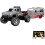 Mini Caminhão Monstro RC em Escala 1:64 com Luzes e 2.4GHz 1