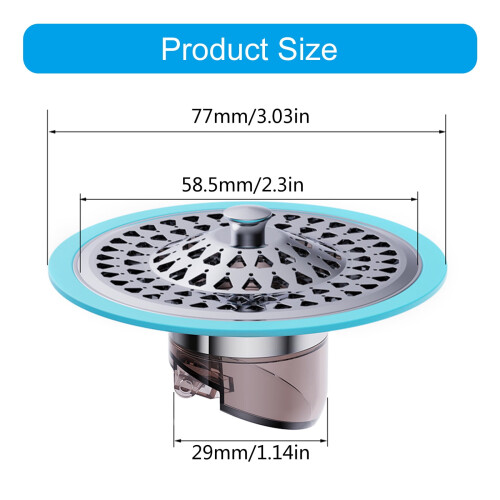Floor Drain with Odor and Backflow Protection for Showers 2