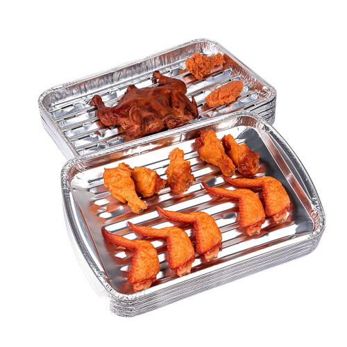 Disposable Aluminum Foil Broiler Pan 10 Pack 1