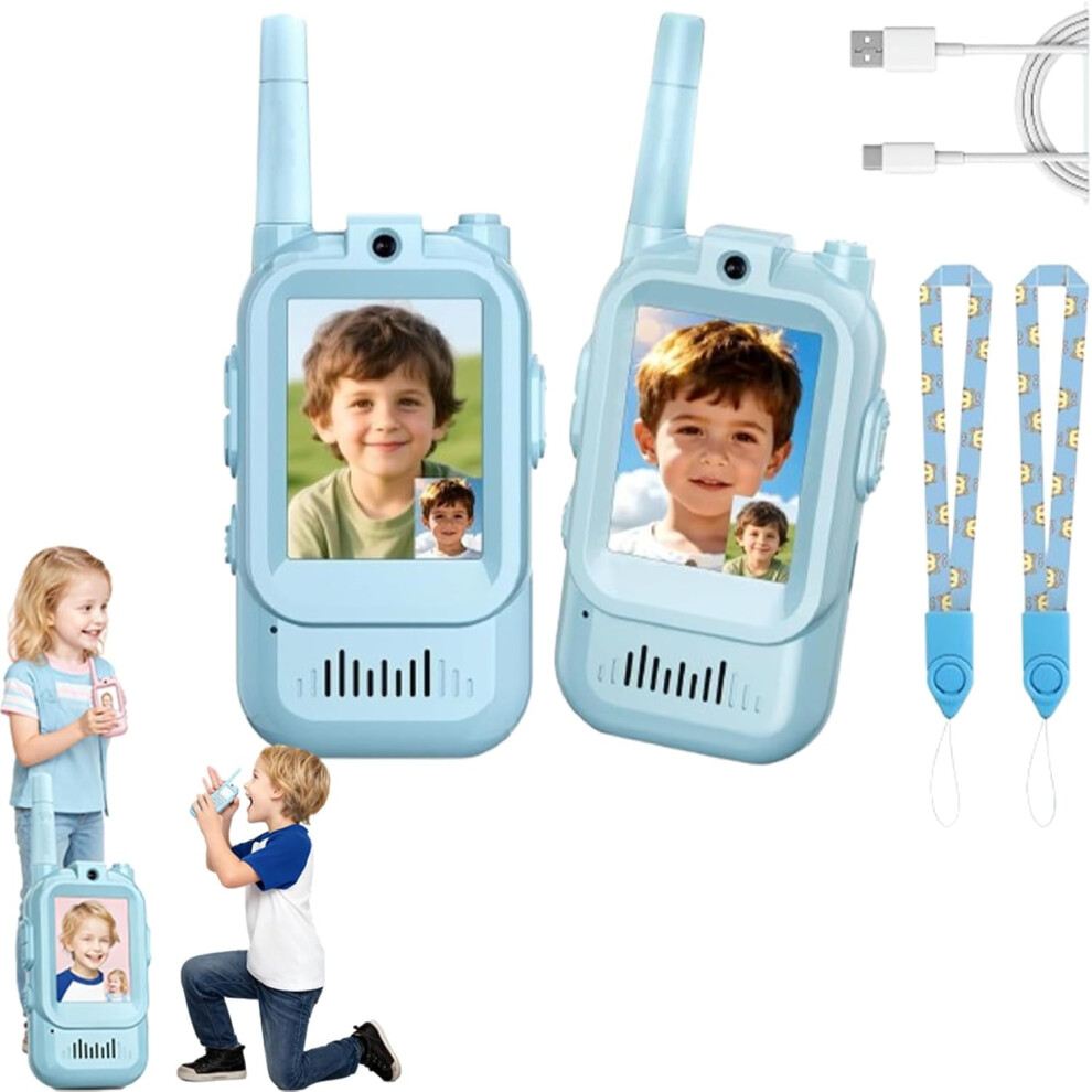 Kids' Rechargeable Video Walkie Talkies 2-Pack With Screen 971050776354