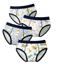 Toddler Boys Cotton Brief Underwear Cartoon Multipack White