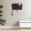 Wooden Wall-Mounted Key and Mail Holder with Hooks 1