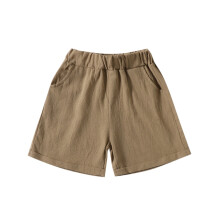 AWZXDE Boys and Girls Solid Sport Shorts Khaki 6-12 Months