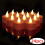 Glitter LED Tea Lights Gold Warm White 6 Pcs 1