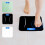 Digital Body Scale LED Screen Tempered Glass 26x26cm White 1