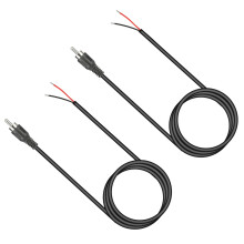 Bare Wire RCA Cable 3.4 ft 2 Pack 24 AWG Male Solder