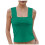 Women's Summer Ruched Crop Tank Top Double Lined 1