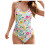 Costume intero da donna vintage con arricciature 1