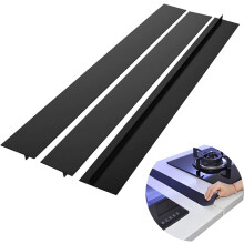 Silicone stove gap cover black 21 inch 6 pack