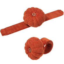 Pumpkin-Shaped Corduroy Wrist Pin Cushion 1 Piece