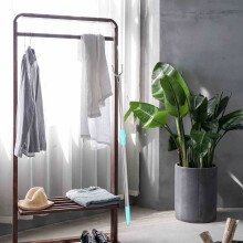 2Pcs Retractable Clothes Reach Pole Adjustable Clothes Drying Rod for Home Use Assorted Color