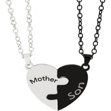 2Pcs Adjustable Split Heart Puzzle Pendant Necklace Set – Best Friend, Sibling, Friendship Jewelry Gift – Compatible with All Chains