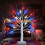 21.6" LED Star Tree – Red White Blue, USB or Battery 1