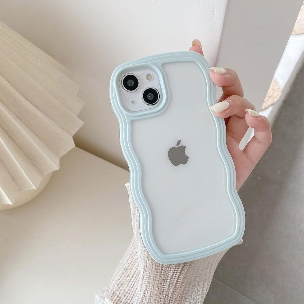 Qltypri Iphone 13/14 6.1-Inch Clear Tpu Case Curly Wave 971050339757