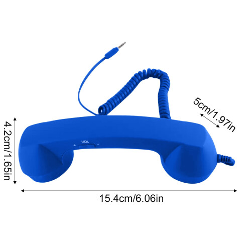 Retro smartphone handset vintage style 3.5mm wired receiver 1