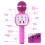 Wireless Karaoke Microphone with LED Lights Red 3