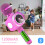 Wireless Karaoke Microphone with LED Lights Red 4