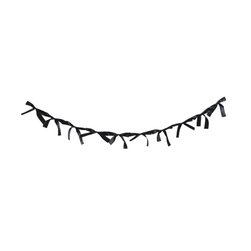 Black Silk Bow Garland 70.87 inch 2 pcs