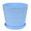 Plastic flower pots for succulents with drainage 2 sizes 1
