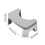Tabouret de toilette portable gris compact, 1 pièce 3