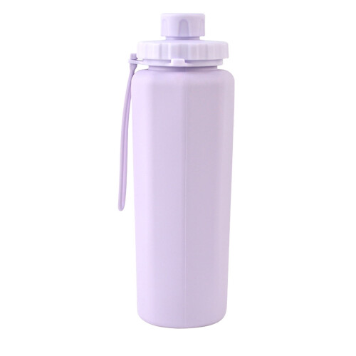 Πτυσσόμενο μπουκάλι νερού σιλικόνης 600ml γαλάζιο 1