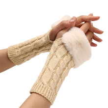 AWZXDE Women's Thermal Windproof Texting Gloves Black Beige