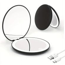 LED Makeup Mirror Portable 2X and 5X Magnification