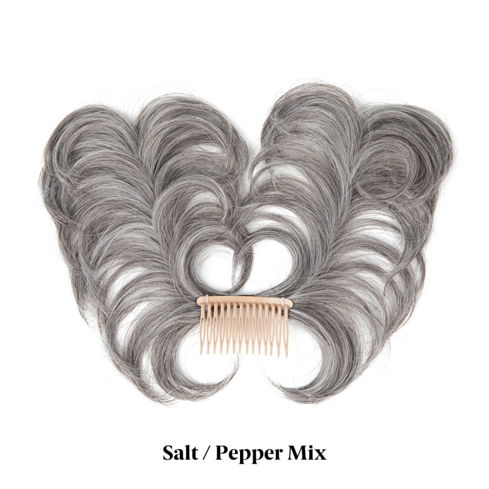 Natural Straight Messy Bun Hair Piece Side Comb Clip-in for