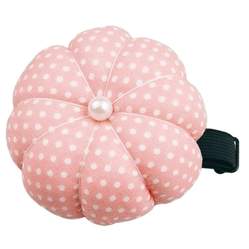 Wrist Pin Cushion Band with Elastic Light Pink 1