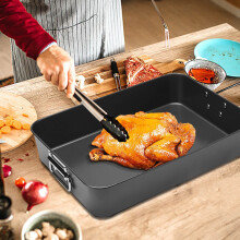 Stainless Steel Baking Tray Rectangular Oven-Safe Non-Stick