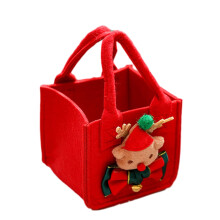 Christmas tote bags reusable Santa Claus design