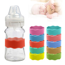 Personalized Baby Bottle Labels Silicone Straps 2-Pack