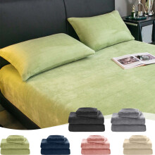 Flannel Sheet Set with 2 Pillowcases 59x79 inch 3-Piece