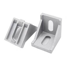 50pcs 4040 Corner Brackets Silver Aluminum 40x40 Corner Fitting Angle Aluminum L Connector Bracket